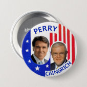 Perry/Caingrich 2012 Button (Vorne & Hinten)