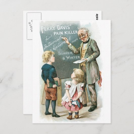 Perry Davis Pain Killer Postkarte (Vorne/Hinten)
