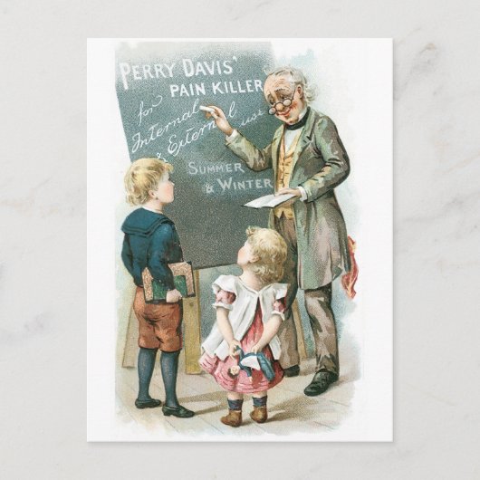 Perry Davis Schmerzstiller Postkarte (Vorderseite)