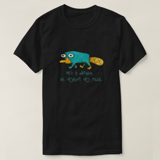 Perry der Platypus v2.0 Angepasst T-Shirt (Design vorne)