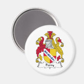 Perry Familienwappen Magnet (Vorderseite/Rückseite)