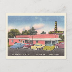 Perry, Florida vintage Perry Restaurant Postkarte