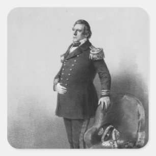 Perry Flottenadmiral-Matthews Calbraith Quadratischer Aufkleber