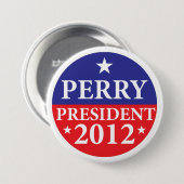 Perry für Präsidenten 2012 - 3" Knopf Button (Vorne & Hinten)