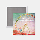 Perry Georgia National Fair Magnet (Vorderseite/Rückseite)