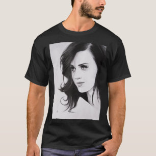 Perry Katy Stift Portrait. Klassischer T - Shirt
