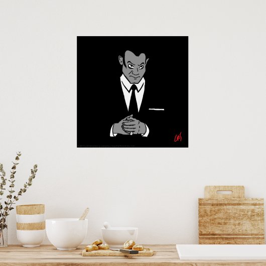 Perry Mason Portrait Poster (Küche)