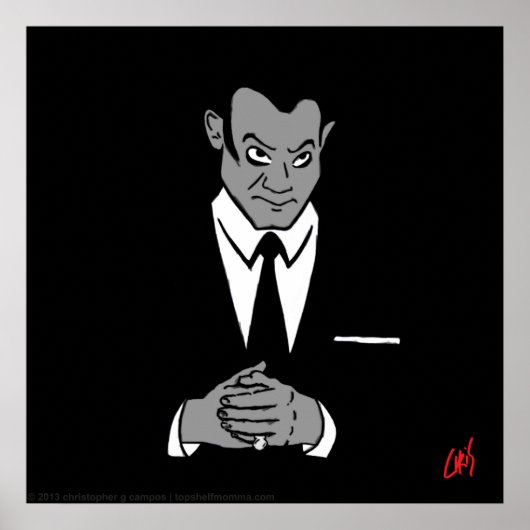 Perry Mason Portrait Poster (Vorne)