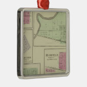 Perry, Memphis, Pawnee, Bronson, Redfield, Kansas Silbernes Ornament (Rechts)