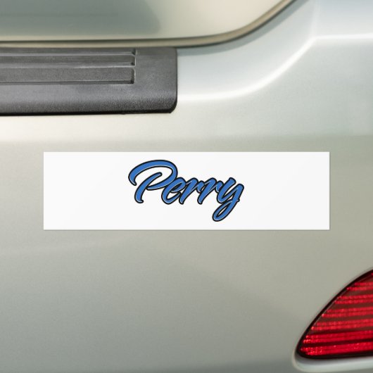 Perry Name blue Aufkleber Sticker Autoaufkleber (Auf Auto)