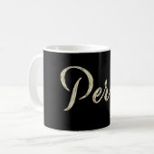 Perry Name whitegold Tasse Teetasse Kaffeetasse (Vorderseite Links)