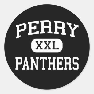 Perry - Panthers - High School - Massillon Ohio Runder Aufkleber