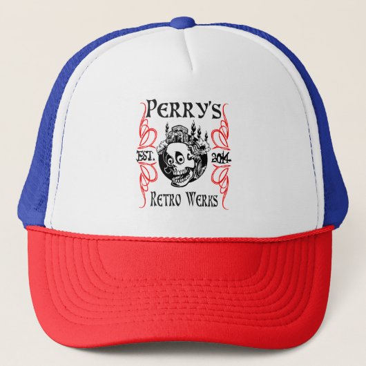 Perry Retro Werks Trucker Hat Truckerkappe (Vorderseite)