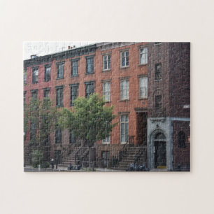 Perry Street Brownstones West Village Manhattan NY Puzzle