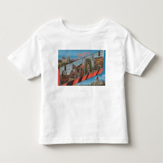 Perry, UtahLarge Buchstabe ScenesPerry, UT Kleinkind T-shirt (Vorderseite)