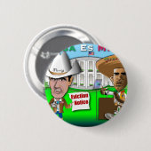 Perry vertreibt Obama Button (Vorne & Hinten)