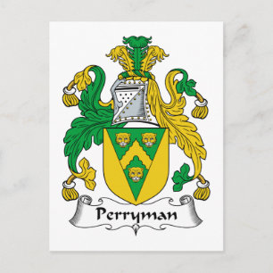 Perryman Familienwappen Postkarte