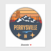 Perrysville, Indiana Aufkleber (Blatt)