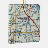 Perryville MO Vintage Karte Keramikornament (Rechts)