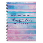 Pers. Abstraktes rosa/blaues Muster Dankesblatt Notizblock (Vorderseite)