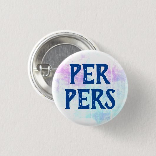 Pers Pers Pronouns Button (Vorne & Hinten)
