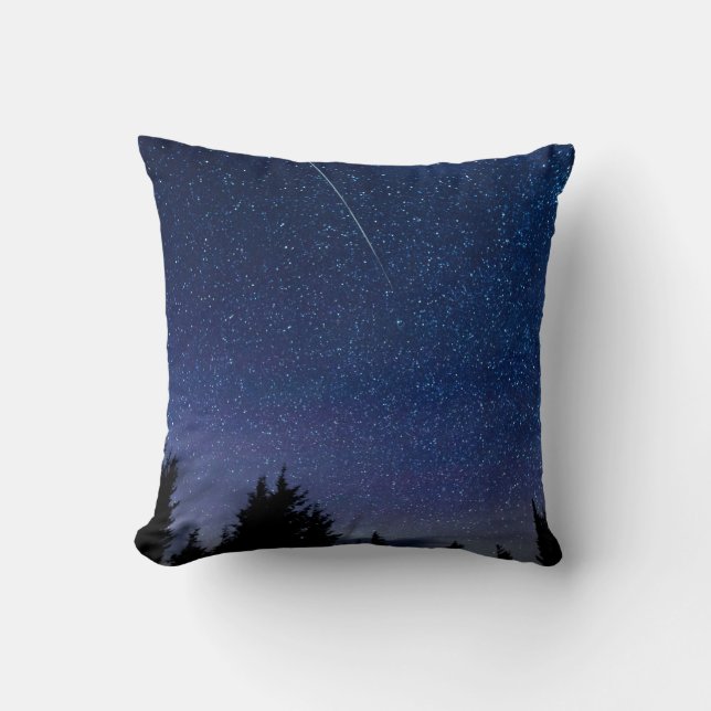 Perseid Meteor Shower Kissen (Vorderseite)