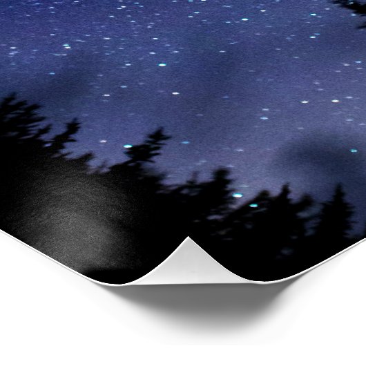 Perseid Meteor Shower Poster (Ecke)