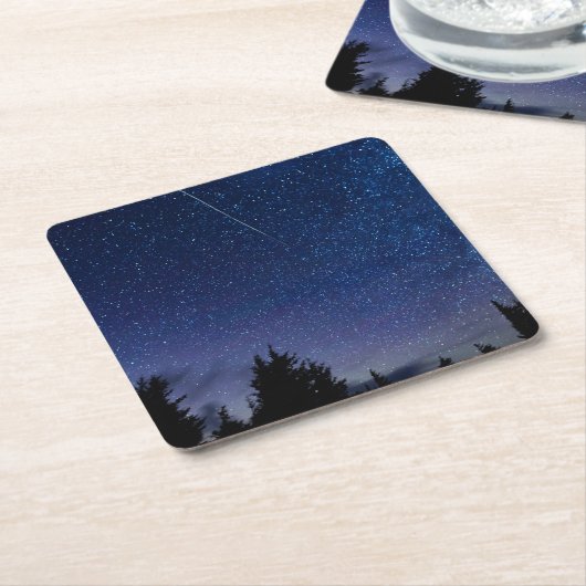 Perseid Meteor Shower Rechteckiger Pappuntersetzer (angewinkelt)