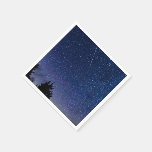 Perseid Meteor Shower Serviette (Ecke)