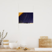 Perseid Meteor Shower Star Trail Poster (Küche)