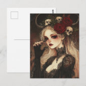 Persephone die Göttin der Unterwelt Postkarte (Vorne/Hinten)