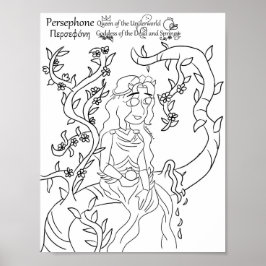 Persephone-Farbseite Drucken Poster