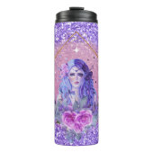 Persephone Goddess Art von Renee Thermal Tumbler Thermosbecher (Vorderseite)