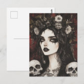 Persephone Goth Postkarte (Vorne/Hinten)
