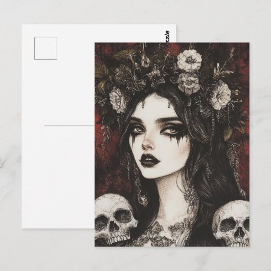 Persephone Goth Postkarte (Vorne/Hinten)