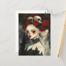 Persephone Goth Rote Rosen Skulls