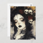 Persephone-Göttin der Unterwelt Postkarte (Vorne/Hinten)