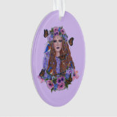 Persephone Göttin Federschmetterlinge von Renee L Ornament (Vorderseite)