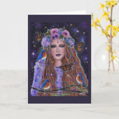 Persephone-Göttin von Renee L Lavoie Karte (Gelbe Blume)