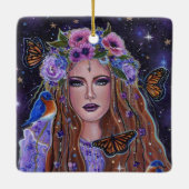 Persephone-Göttin von Renee L Lavoie Keramikornament (Rückseite)