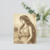 Persephone Griechische Göttin Postkarte (Stehend Vorderseite)
