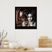 Persephone im Garten der Hasen Poster (Küche)