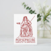 Persephone Postkarte (Stehend Vorderseite)