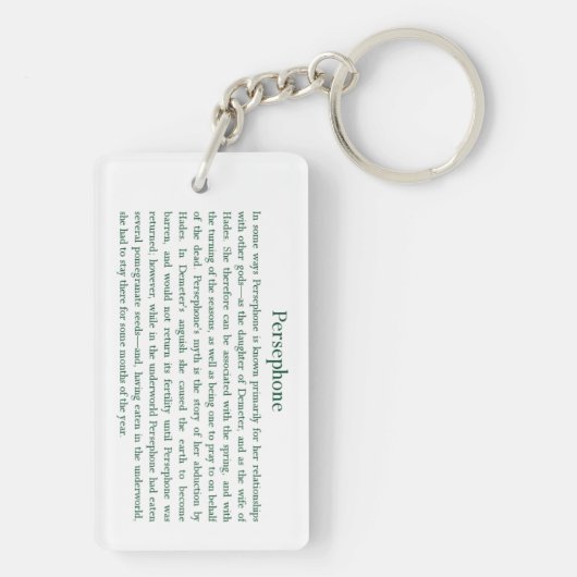 Persephone Schlüsselanhänger (Rückseite)