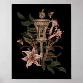 Persephone Sistrum auf dem Feld der Lilien und Mai Poster