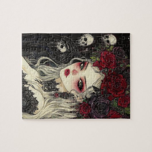 Persephone Skulls und Rose Puzzle (Horizontal)