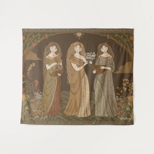 Persephone Tapestry Wandteppich (Vorderseite (Horizontal))