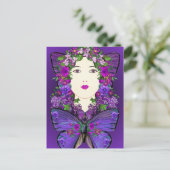 Persephone und Butterfly Postcard Postkarte (Stehend Vorderseite)