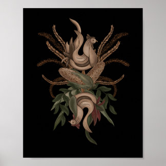 Persephones Cockerel. Erntezyklus Poster