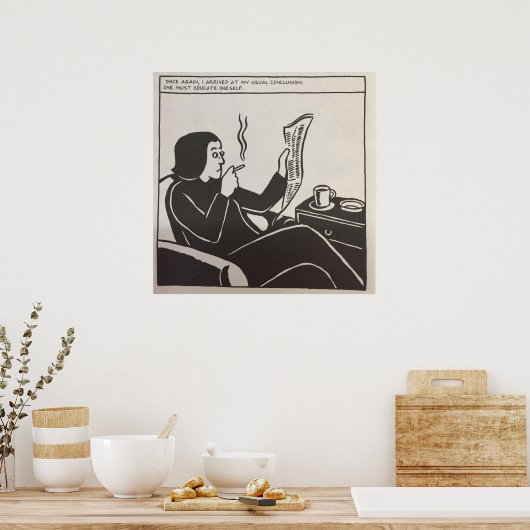 Persepolis Educate sich selbst Poster (Küche)